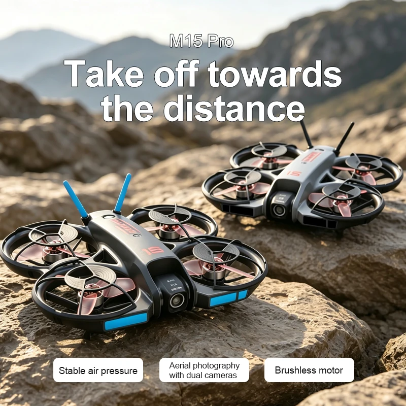 طائرة درون M15 FPV جديدة لعام  - مراجعة Drone Camera Hd وسعره
