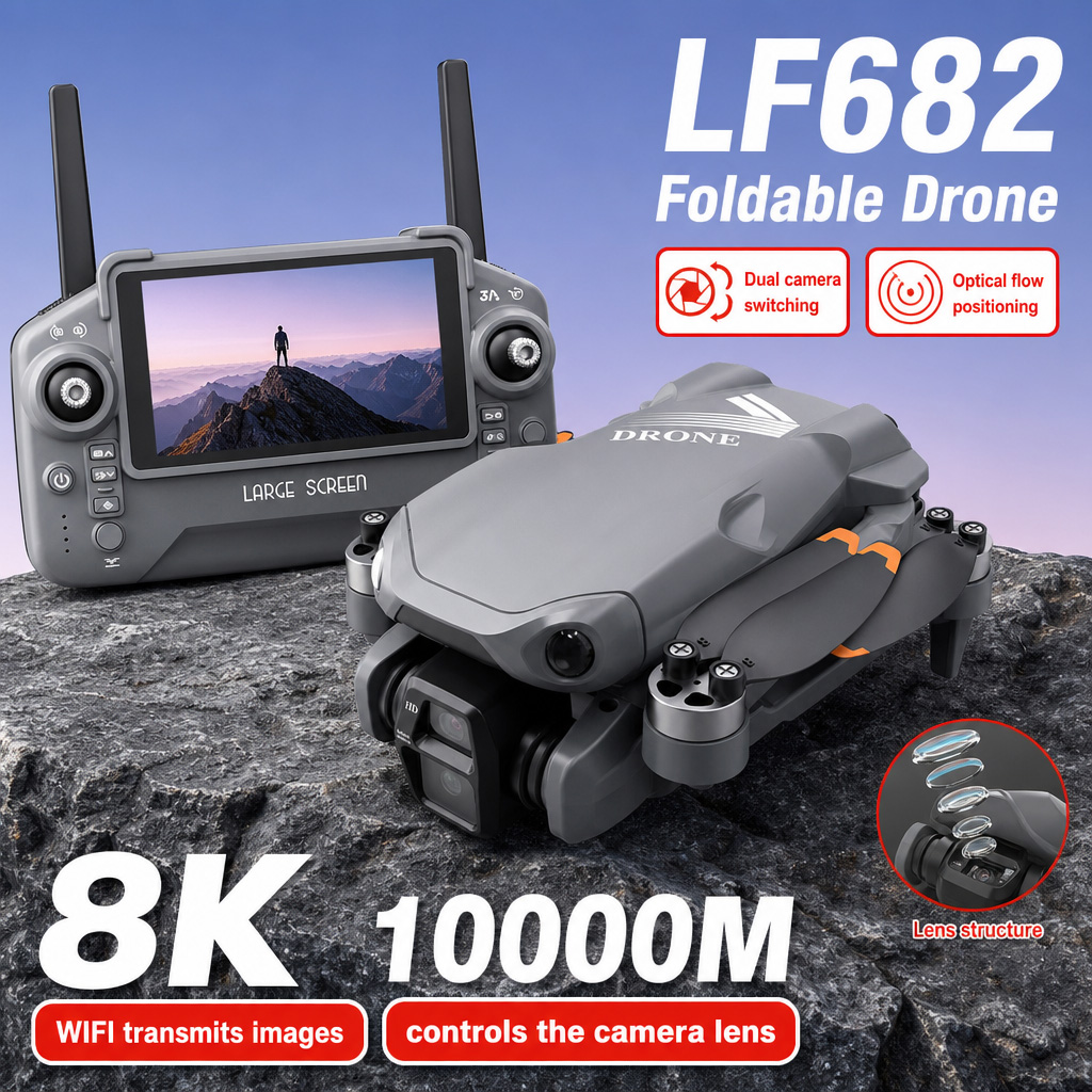 طائرة بدون طيار LF682 للتصوير  - مراجعة Drone Camera 4K وسعره