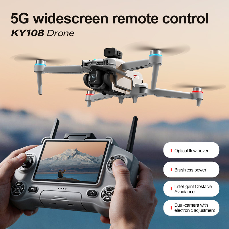 طائرة بدون طيار KY108 الجديدة  - مراجعة Drone Camera Professional وسعره
